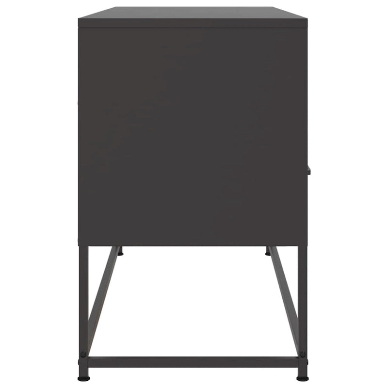 Meuble TV Centre de divertissement Meuble multimédia Meuble de salon Acier - 39,1 x 100,6 x 60,5 cm