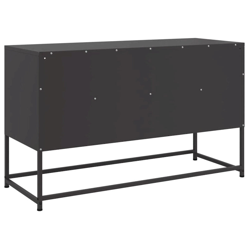 Meuble TV Centre de divertissement Meuble multimédia Meuble de salon Acier - 39,1 x 100,6 x 60,5 cm