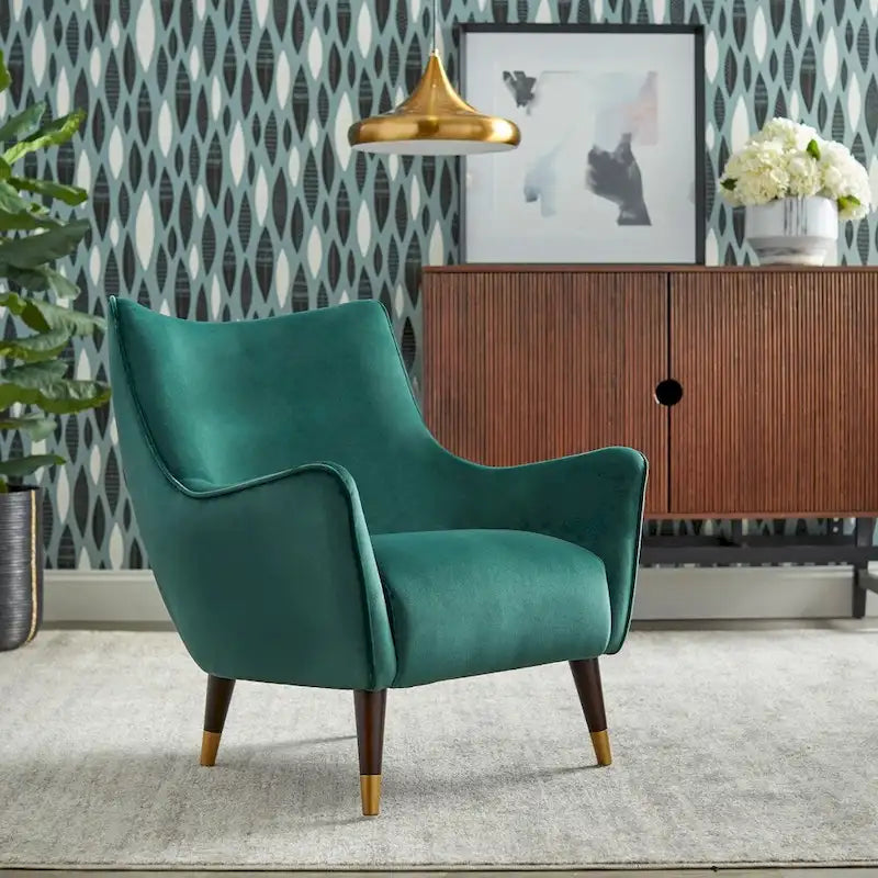 Chaise à dossier incurvé, chaise de salle à manger ergonomique à dossier enveloppant, siège confortable en mousse haute densité, assemblage facile, chaise moderne tendance pour table de salle à manger et entrée