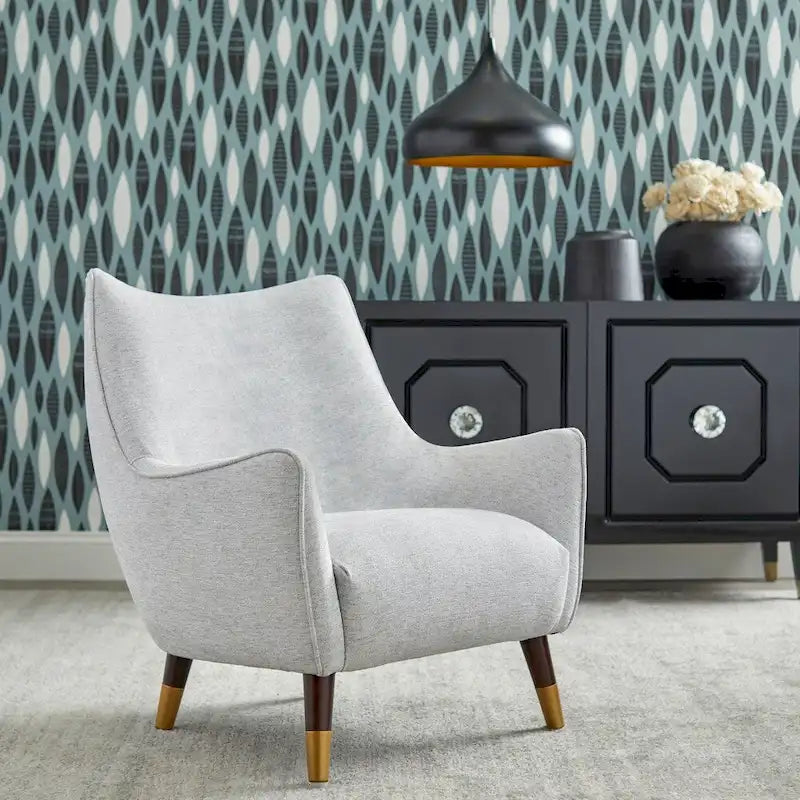 Chaise à dossier incurvé, chaise de salle à manger ergonomique à dossier enveloppant, siège confortable en mousse haute densité, assemblage facile, chaise moderne tendance pour table de salle à manger et entrée