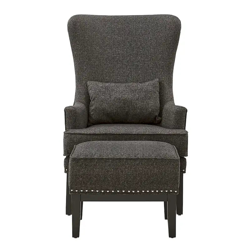 Fauteuil à dossier haut avec repose-pieds