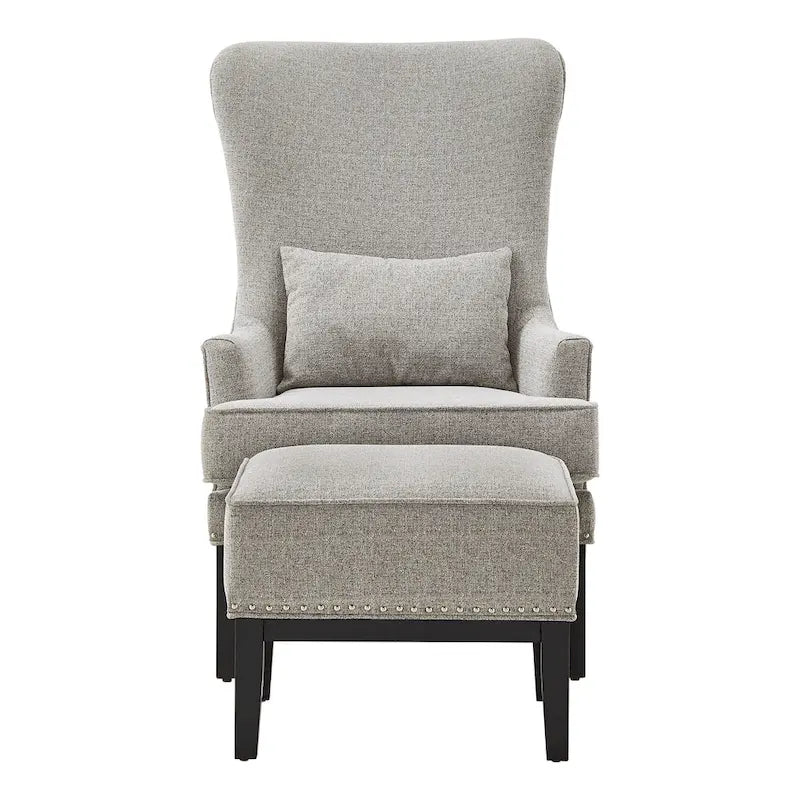 Fauteuil à dossier haut avec repose-pieds