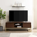 Meuble TV 2 tiroirs en métal contemporain
