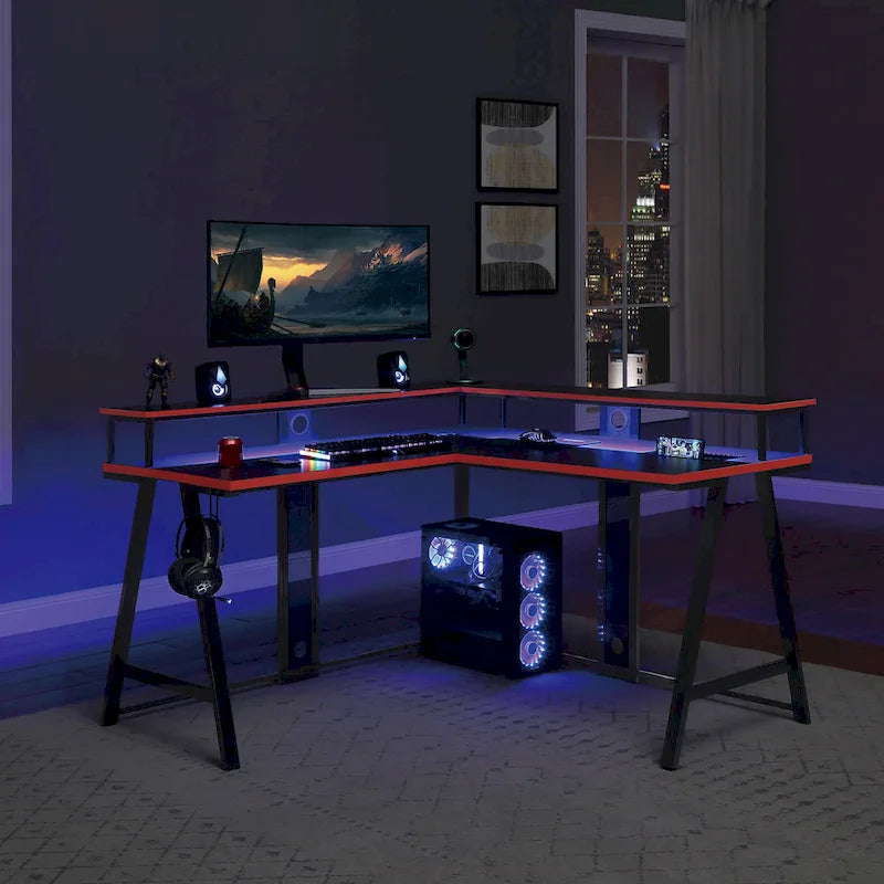 Bureau de gaming en L