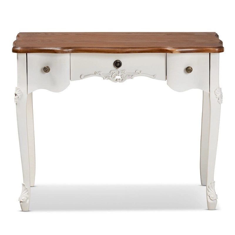 Console d'entrée traditionnelle de style champêtre français classique
