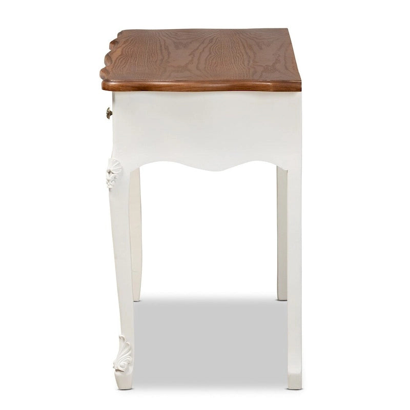 Console d'entrée traditionnelle de style champêtre français classique