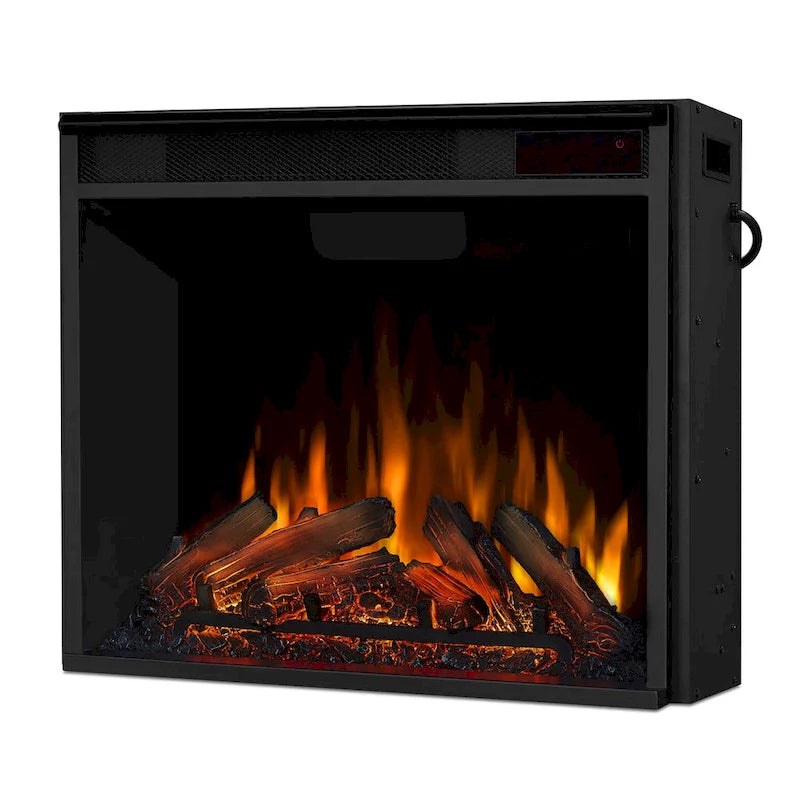 Meuble TV avec foyer électrique 56 po gris