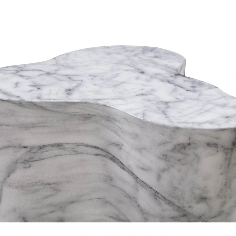 Table basse en béton aspect dalle