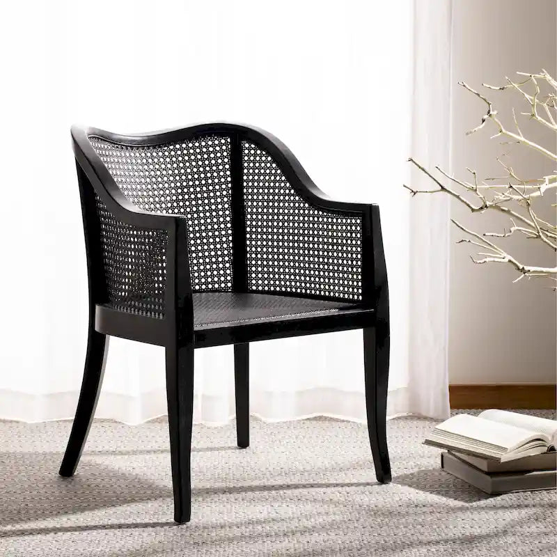 Chaise de salle à manger en cannage - 23,6 x 23,8 x 32,7 - 24 l x 24 P x 33 H