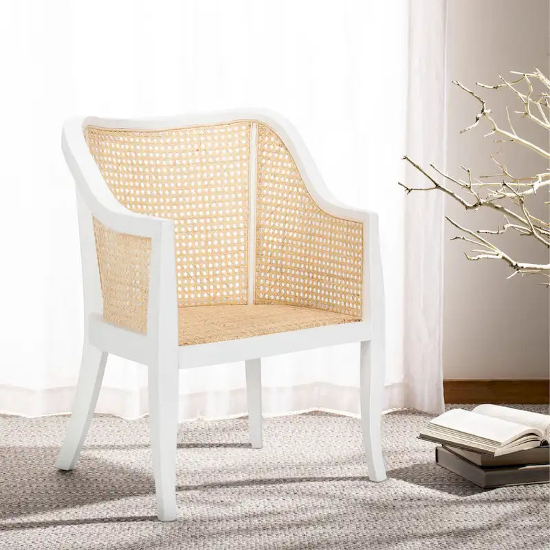 Chaise de salle à manger en cannage - 23,6 x 23,8 x 32,7 - 24 l x 24 P x 33 H