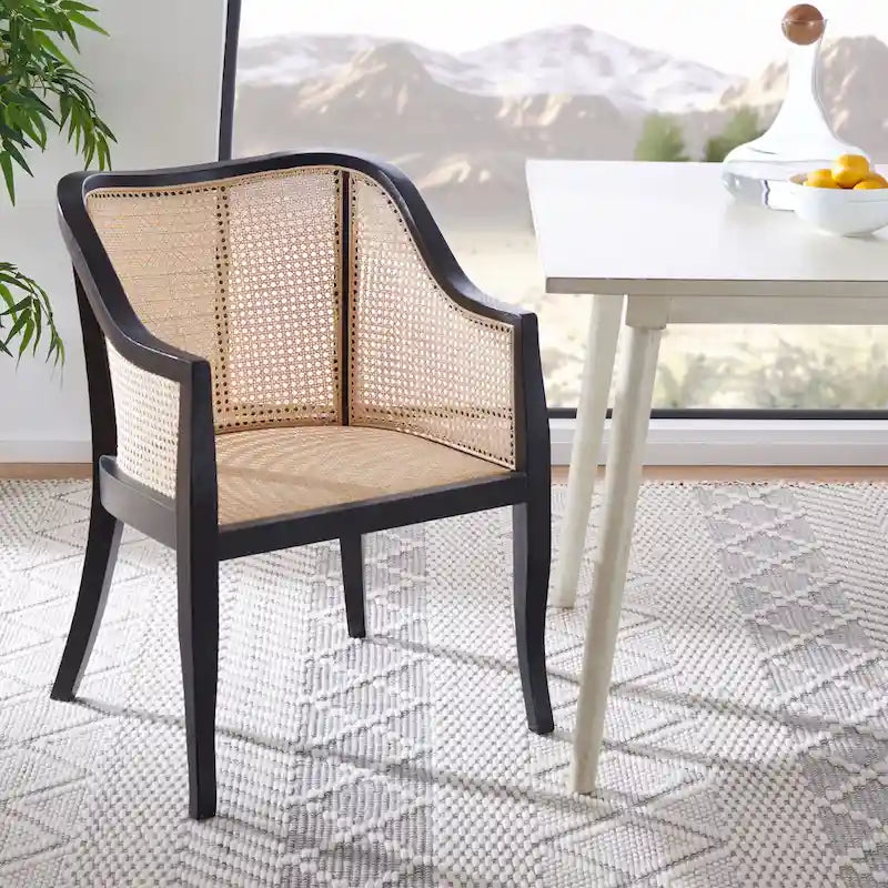 Chaise de salle à manger en cannage - 23,6 x 23,8 x 32,7 - 24 l x 24 P x 33 H