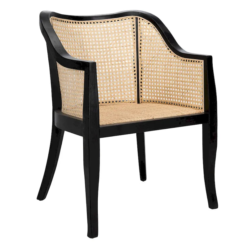 Chaise de salle à manger en cannage - 23,6 x 23,8 x 32,7 - 24 l x 24 P x 33 H