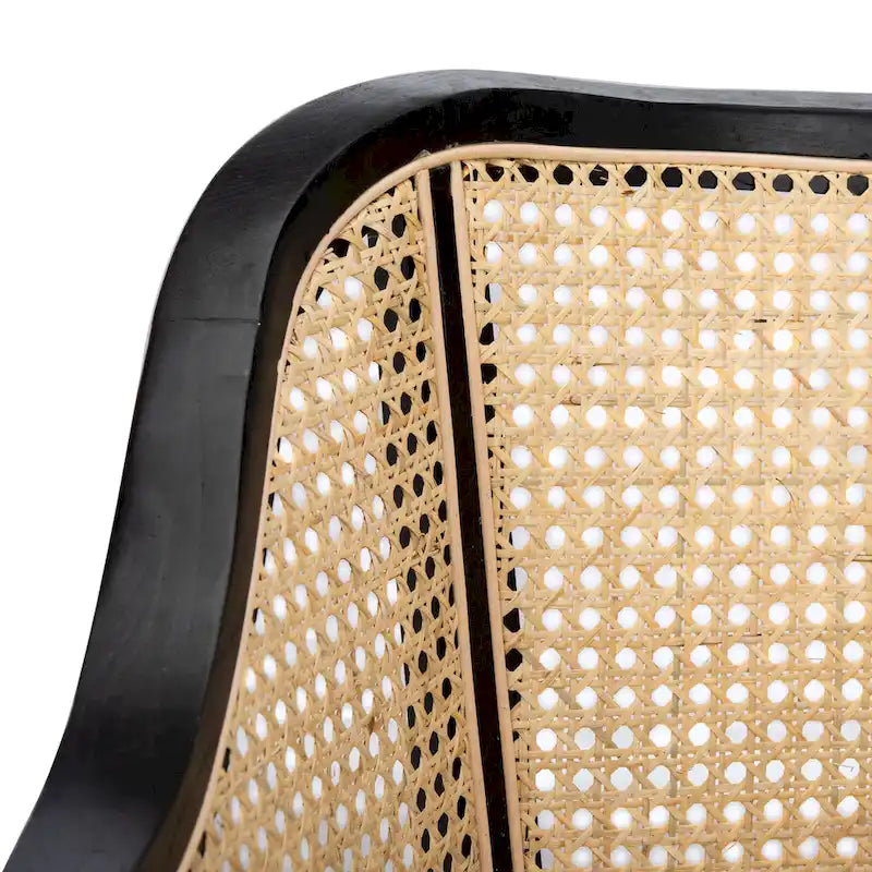 Chaise de salle à manger en cannage - 23,6 x 23,8 x 32,7 - 24 l x 24 P x 33 H