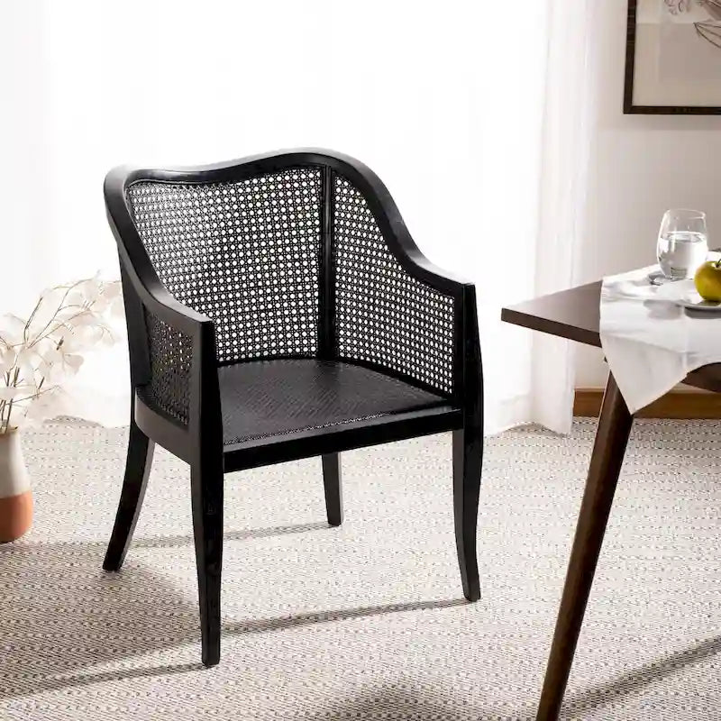 Chaise de salle à manger en cannage - 23,6 x 23,8 x 32,7 - 24 l x 24 P x 33 H