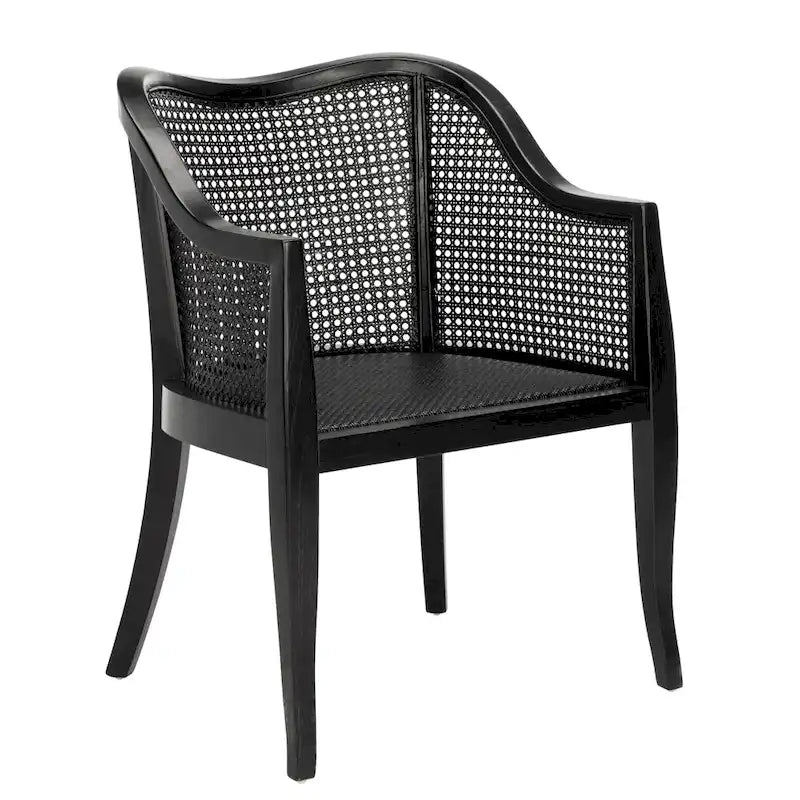Chaise de salle à manger en cannage - 23,6 x 23,8 x 32,7 - 24 l x 24 P x 33 H