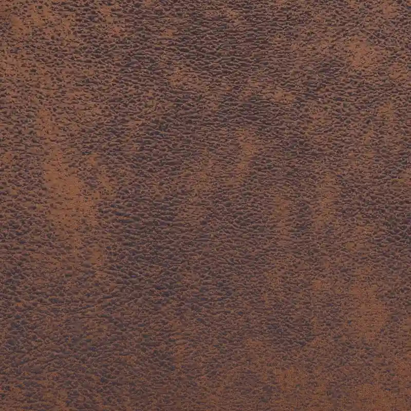 Fauteuil en similicuir suédé marron - 33 x 24,4 x 28,7
