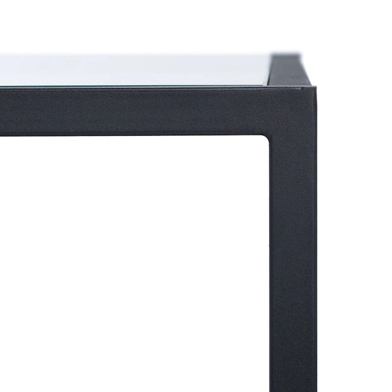 Table d'appoint carrée avec tablette inférieure - 19,7 L x 19,7 P x 19,7 H - 20 L x 20 P x 20 H