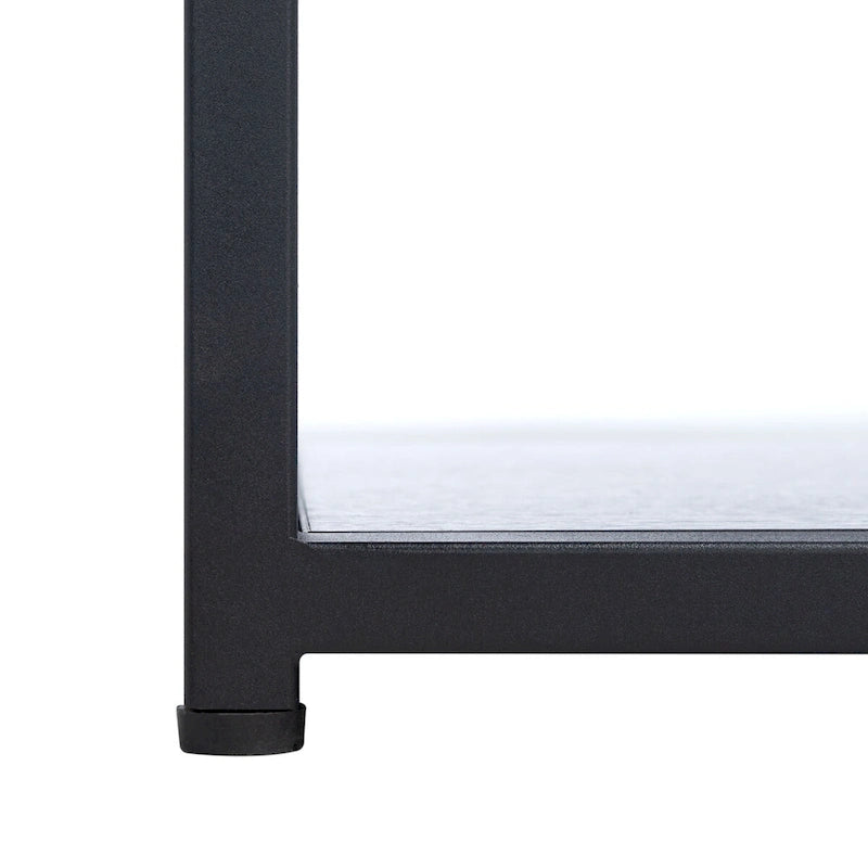 Table d'appoint carrée avec tablette inférieure - 19,7 L x 19,7 P x 19,7 H - 20 L x 20 P x 20 H