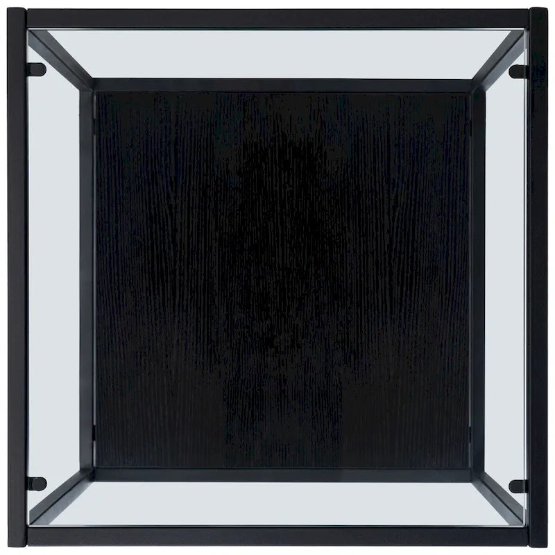 Table d'appoint carrée avec tablette inférieure - 19,7 L x 19,7 P x 19,7 H - 20 L x 20 P x 20 H