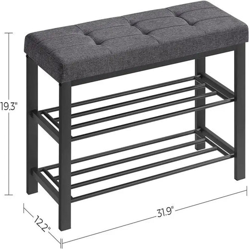Étagère à chaussures à 3 niveaux pour entrée - 12,2P x 31,9L x 19,3H