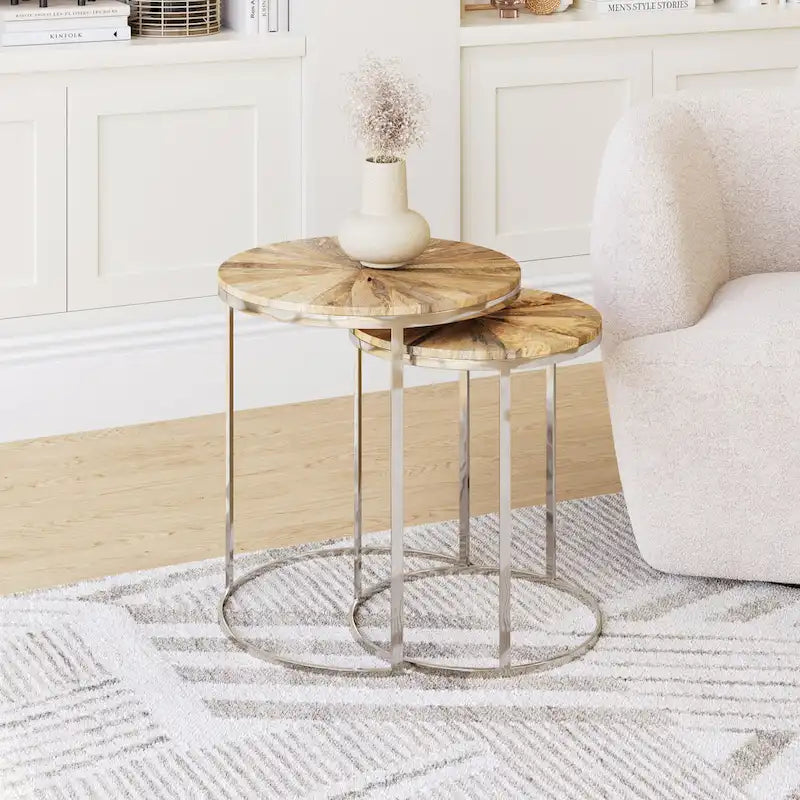 Table gigogne naturelle