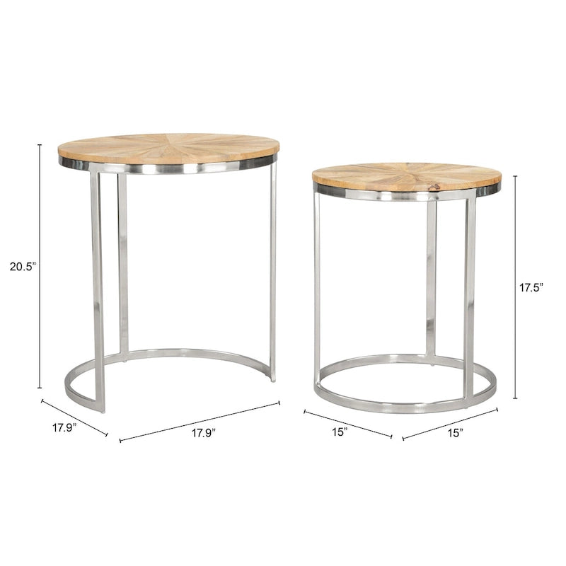 Table gigogne naturelle