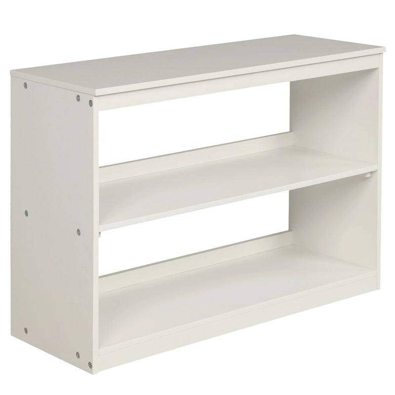 Lit mezzanine multifonction avec armoire, étagères et bureau roulant portable
